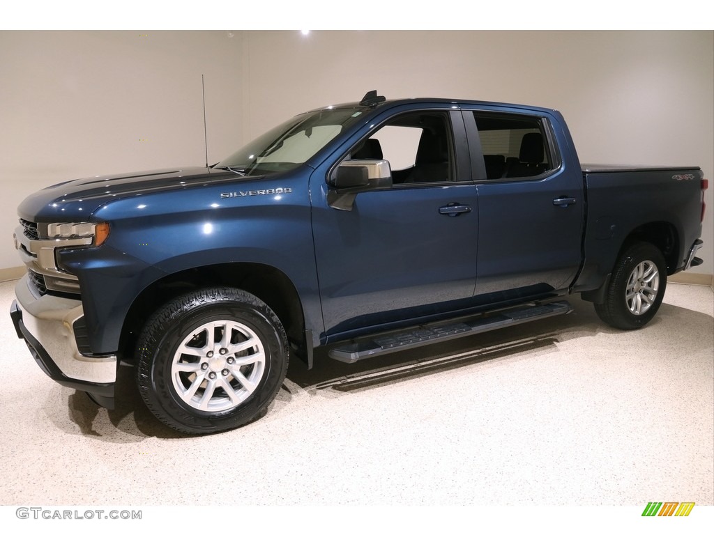 2019 Silverado 1500 LT Crew Cab 4WD - Northsky Blue Metallic / Jet Black photo #3