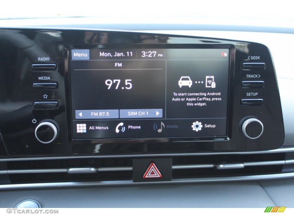 2021 Elantra SEL - Electric Shadow / Medium Gray photo #15