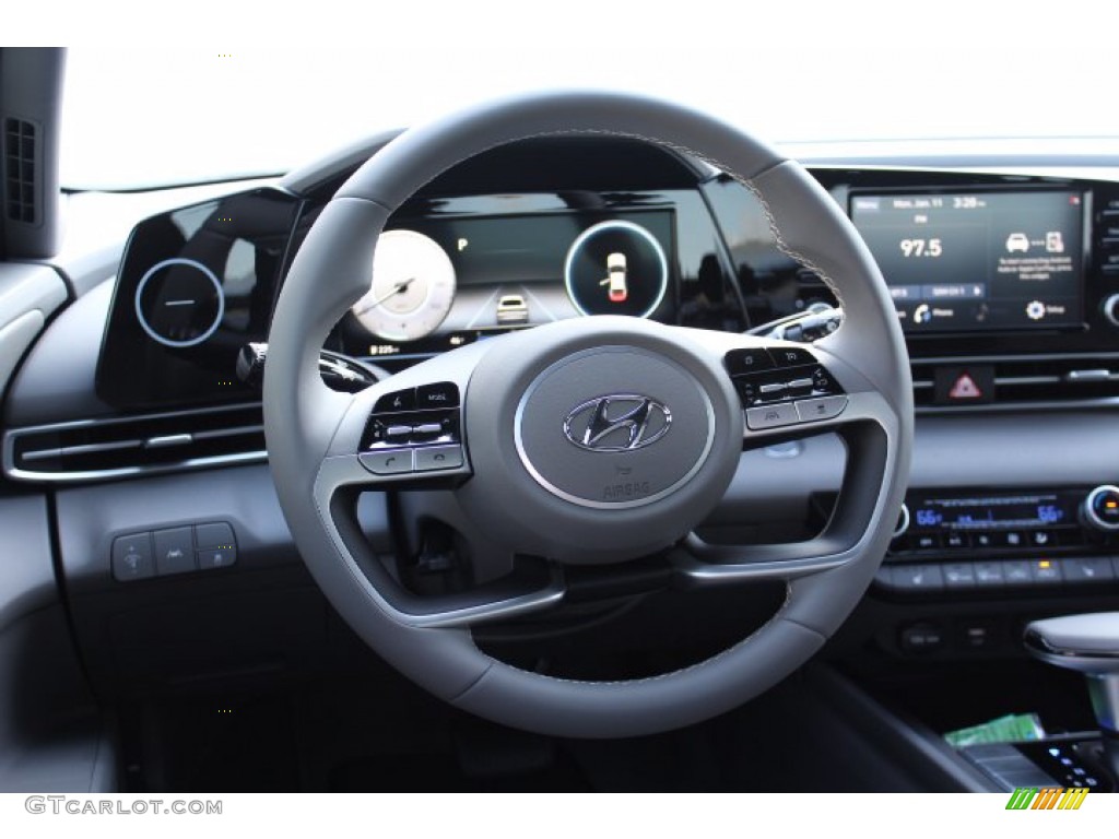 2021 Elantra SEL - Electric Shadow / Medium Gray photo #22