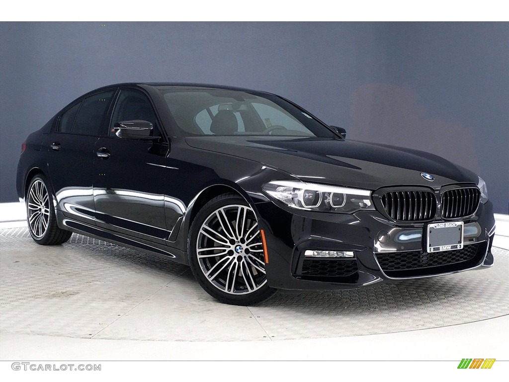 2018 5 Series 530i Sedan - Black Sapphire Metallic / Black photo #1