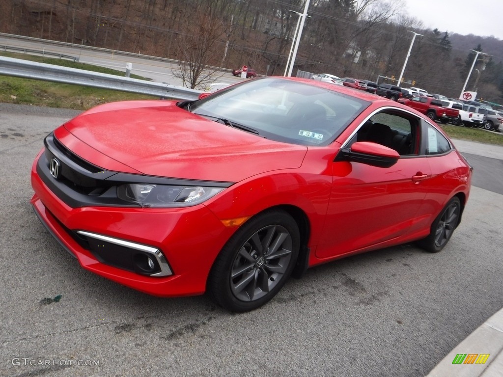 2019 Civic EX Coupe - Rallye Red / Black photo #11
