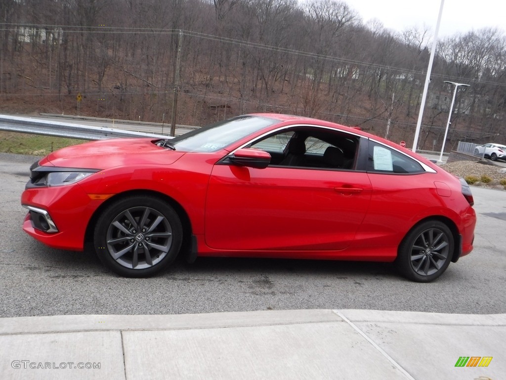 2019 Civic EX Coupe - Rallye Red / Black photo #12