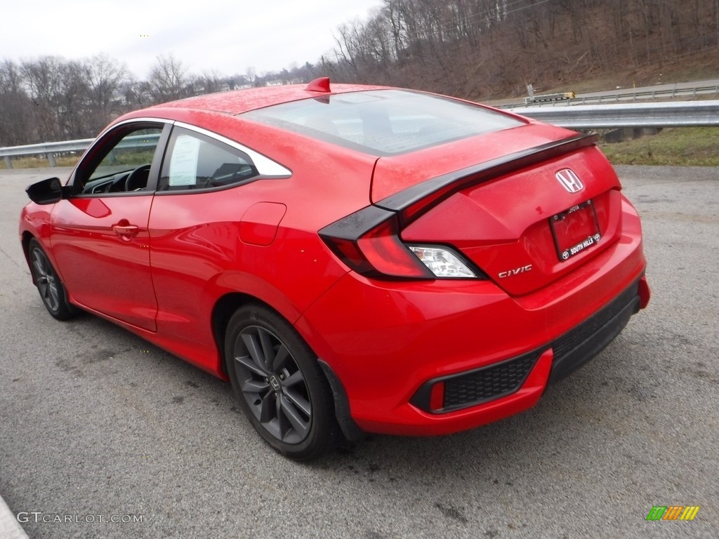 2019 Civic EX Coupe - Rallye Red / Black photo #13