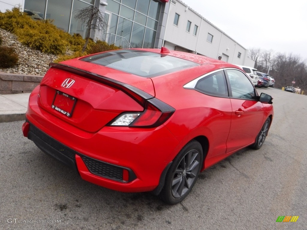 2019 Civic EX Coupe - Rallye Red / Black photo #15