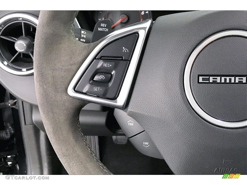 2018 Chevrolet Camaro SS Coupe Jet Black Steering Wheel Photo #140790302