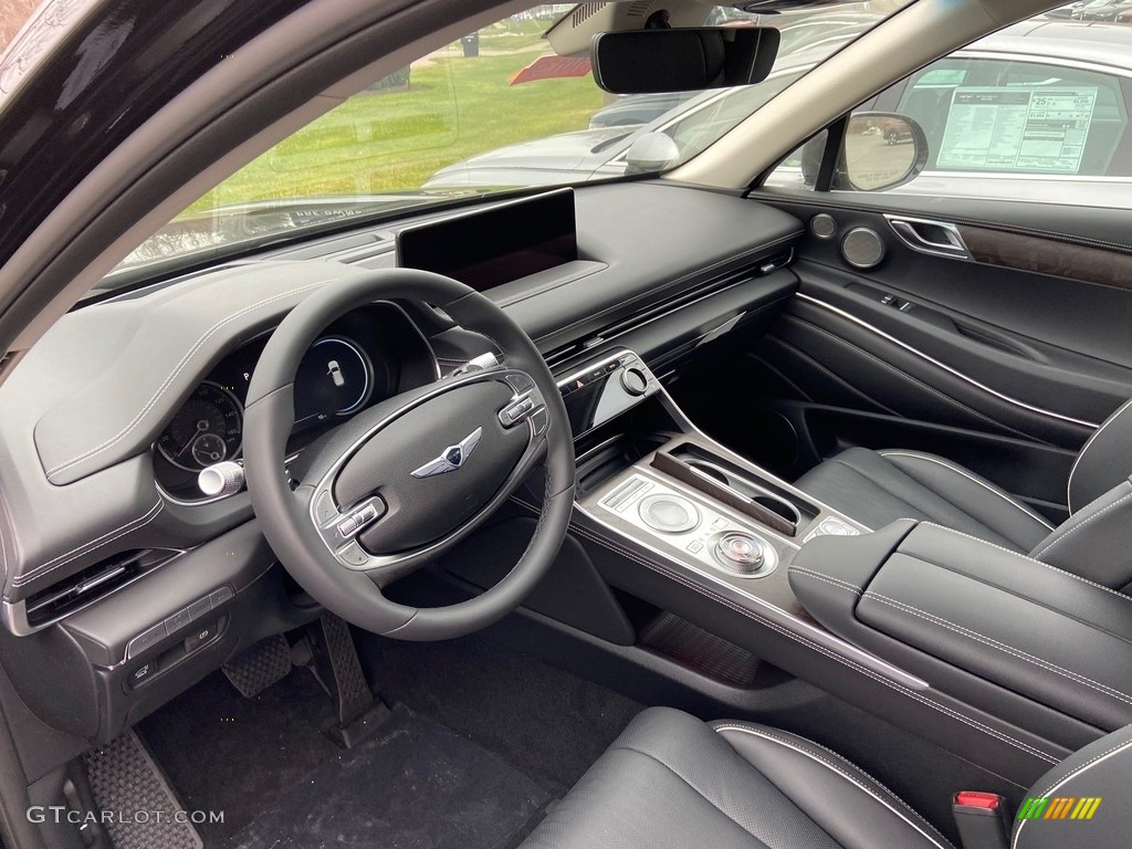 Black Interior 2021 Genesis GV80 3.5T Advanced Plus AWD Photo #140790647