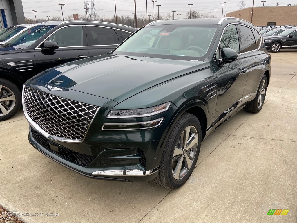 Cardiff Green 2021 Genesis GV80 3.5T Advanced Plus AWD Exterior Photo