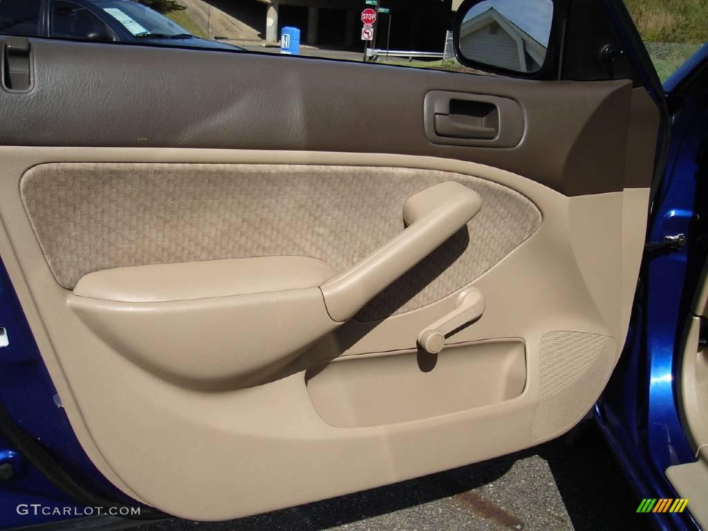 2004 Civic Value Package Sedan - Vivid Blue Pearl / Ivory Beige photo #19