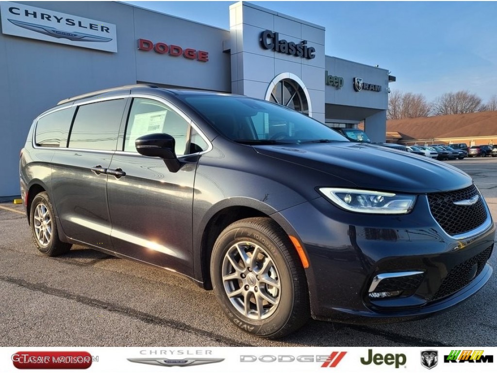 2021 Pacifica Touring - Maximum Steel Metallic / Black/Alloy photo #1