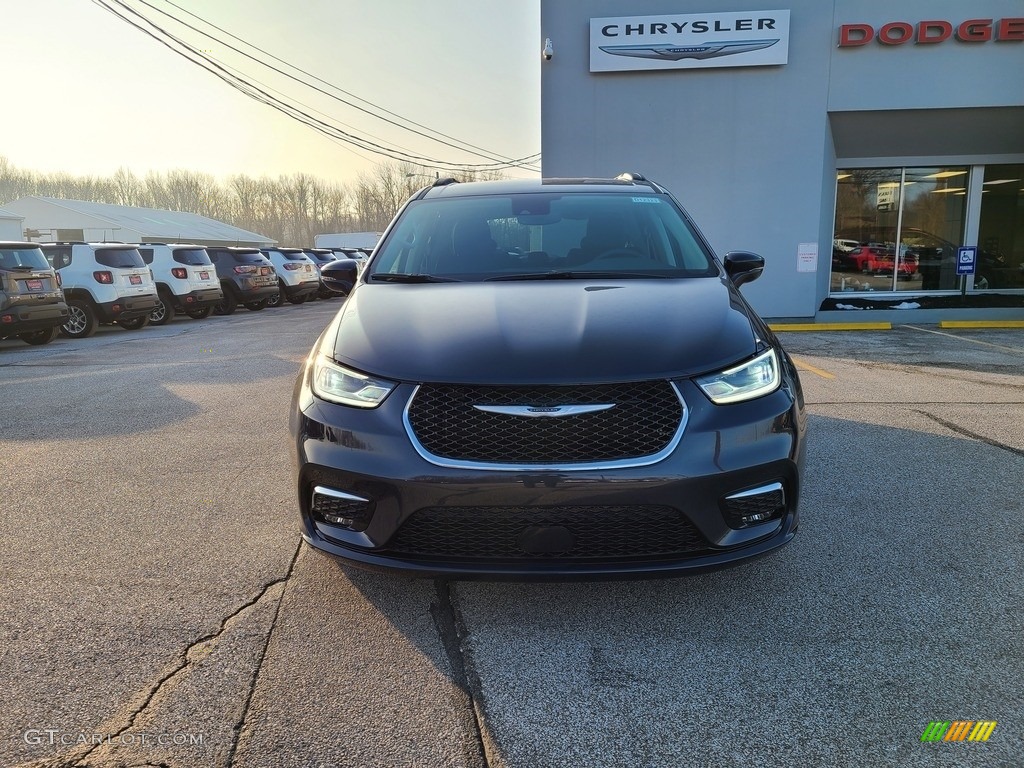 2021 Pacifica Touring - Maximum Steel Metallic / Black/Alloy photo #9