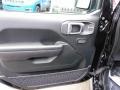 Black 2021 Jeep Gladiator Willys 4x4 Door Panel