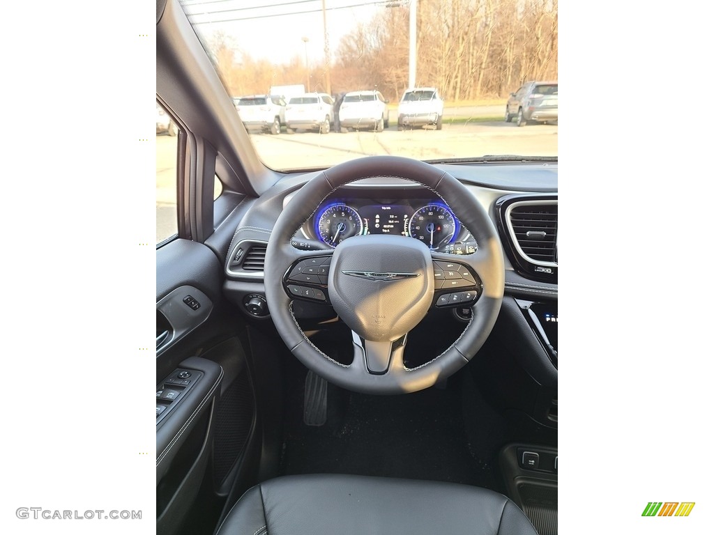 2021 Chrysler Pacifica Touring L Black Steering Wheel Photo #140793113