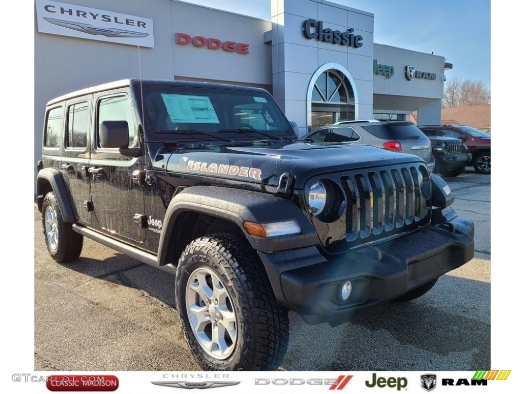 2021 Wrangler Unlimited Islander 4x4 - Black / Black photo #1