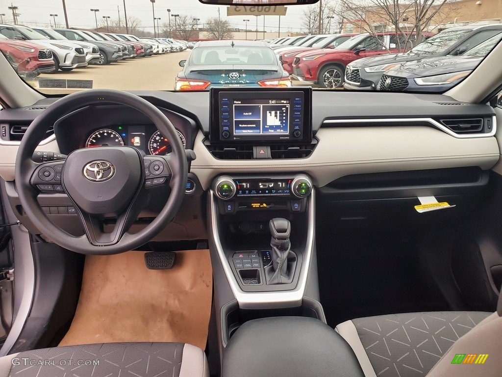 2021 Toyota RAV4 XLE AWD Light Gray Dashboard Photo #140794175