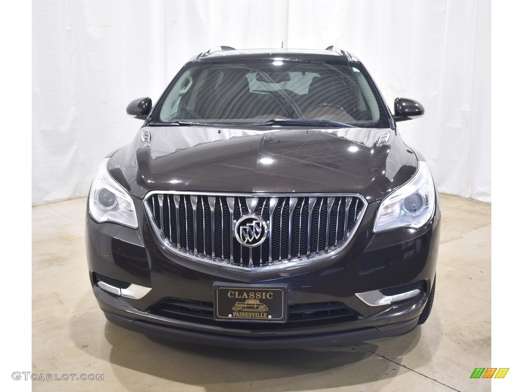 2014 Enclave Leather AWD - Carbon Black Metallic / Cocoa photo #4