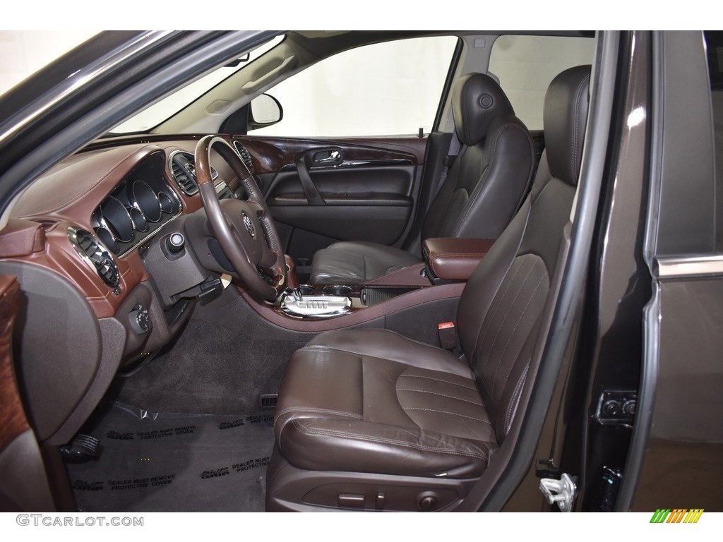 2014 Enclave Leather AWD - Carbon Black Metallic / Cocoa photo #7
