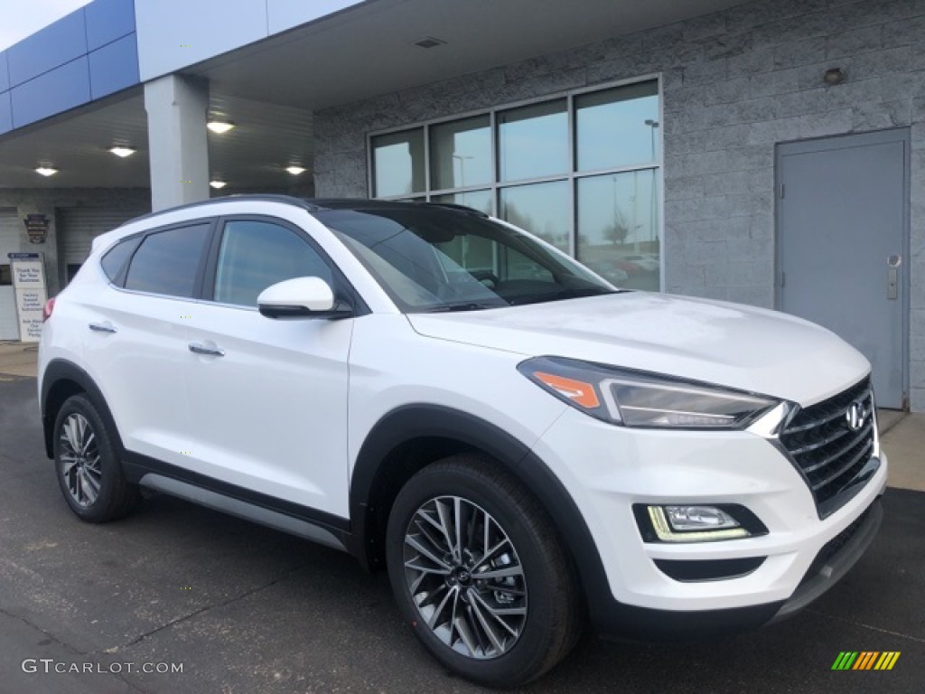 2021 Tucson Ulitimate AWD - Winter White / Beige photo #1