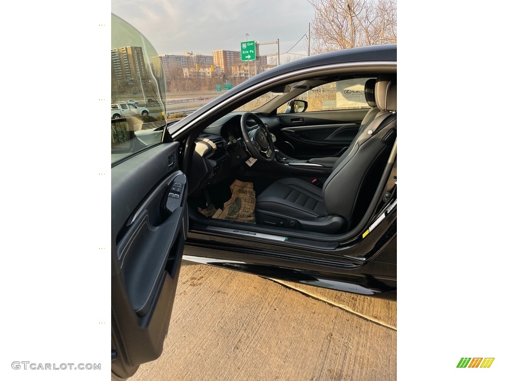 Black Interior 2021 Lexus RC 300 AWD Photo #140795981