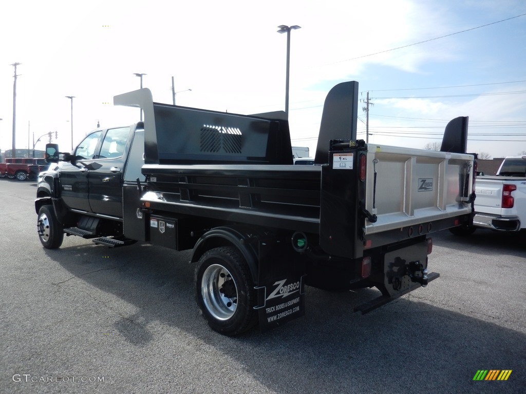 2020 Silverado 5500HD Crew Cab 4x4 Chassis Dump Truck - Black / Jet Black photo #4