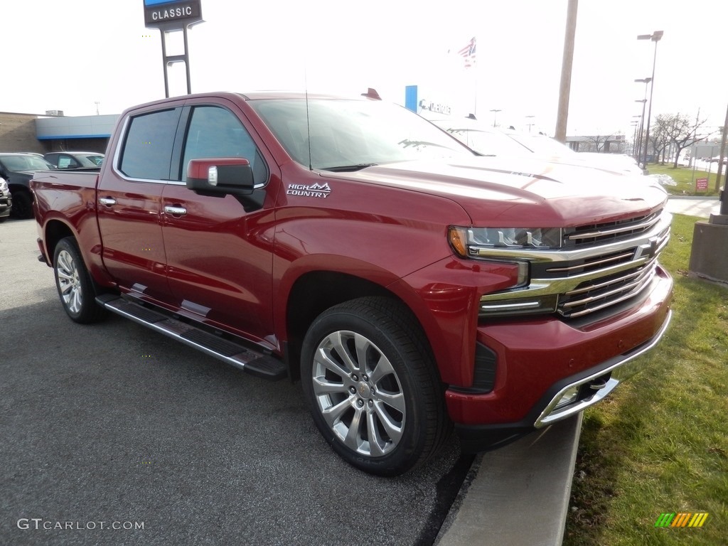 Cherry Red Tintcoat 2021 Chevrolet Silverado 1500 High Country Crew Cab 4x4 Exterior Photo #140796910