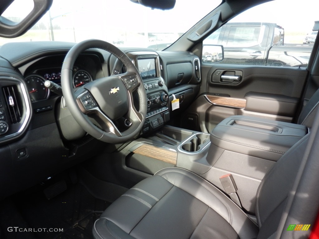 Jet Black Interior 2021 Chevrolet Silverado 1500 High Country Crew Cab 4x4 Photo #140797007