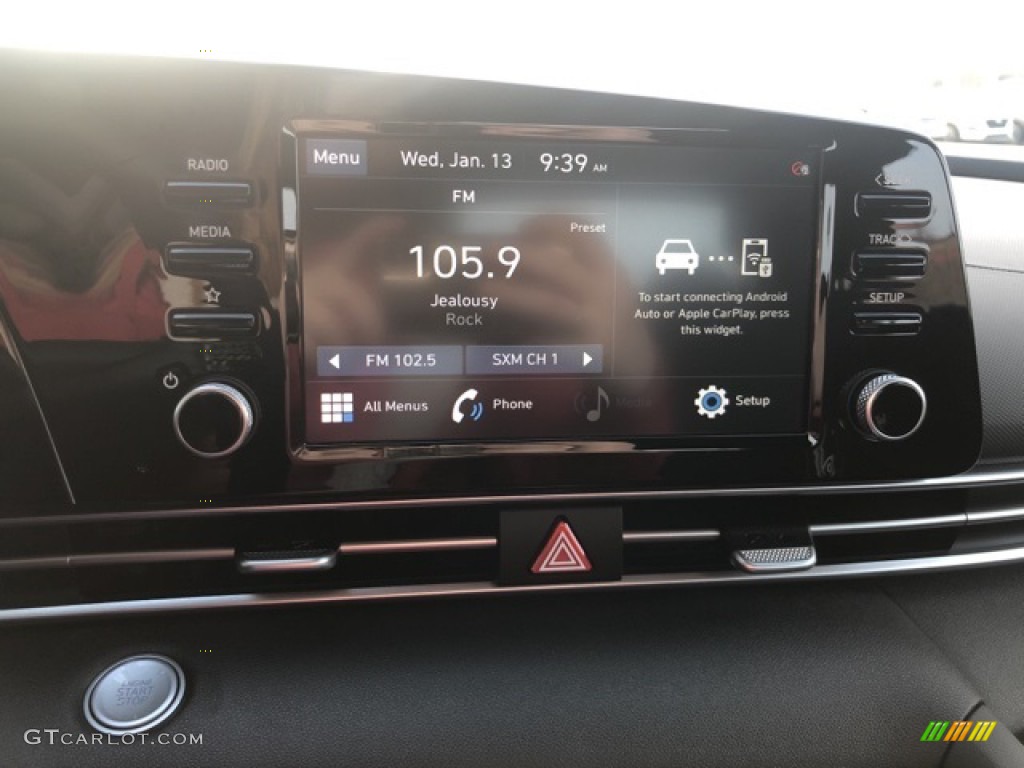 2021 Elantra SEL - Fluid Metal / Black photo #9
