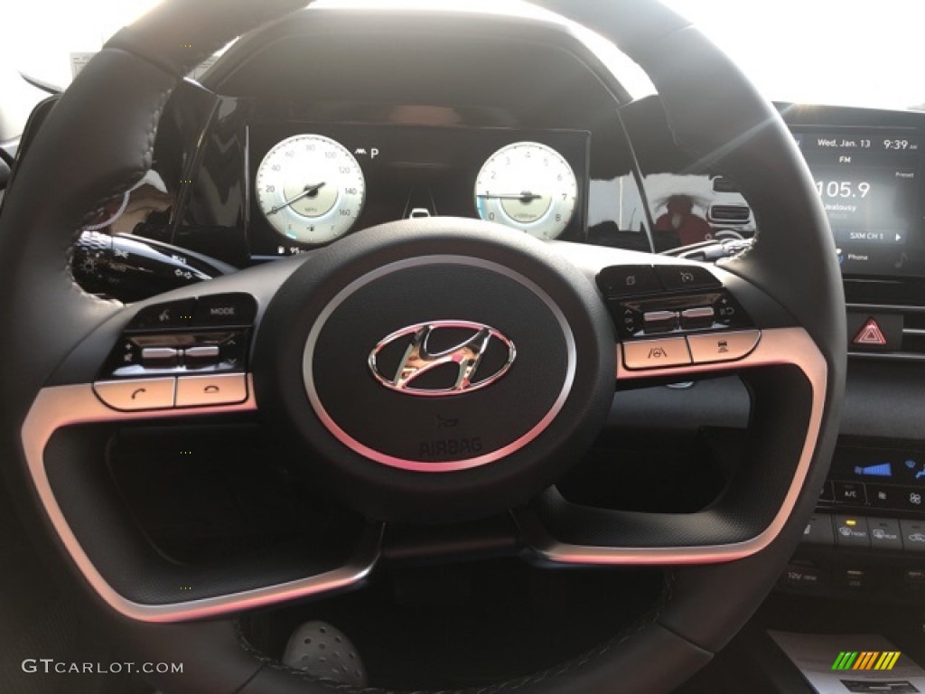 2021 Elantra SEL - Fluid Metal / Black photo #12
