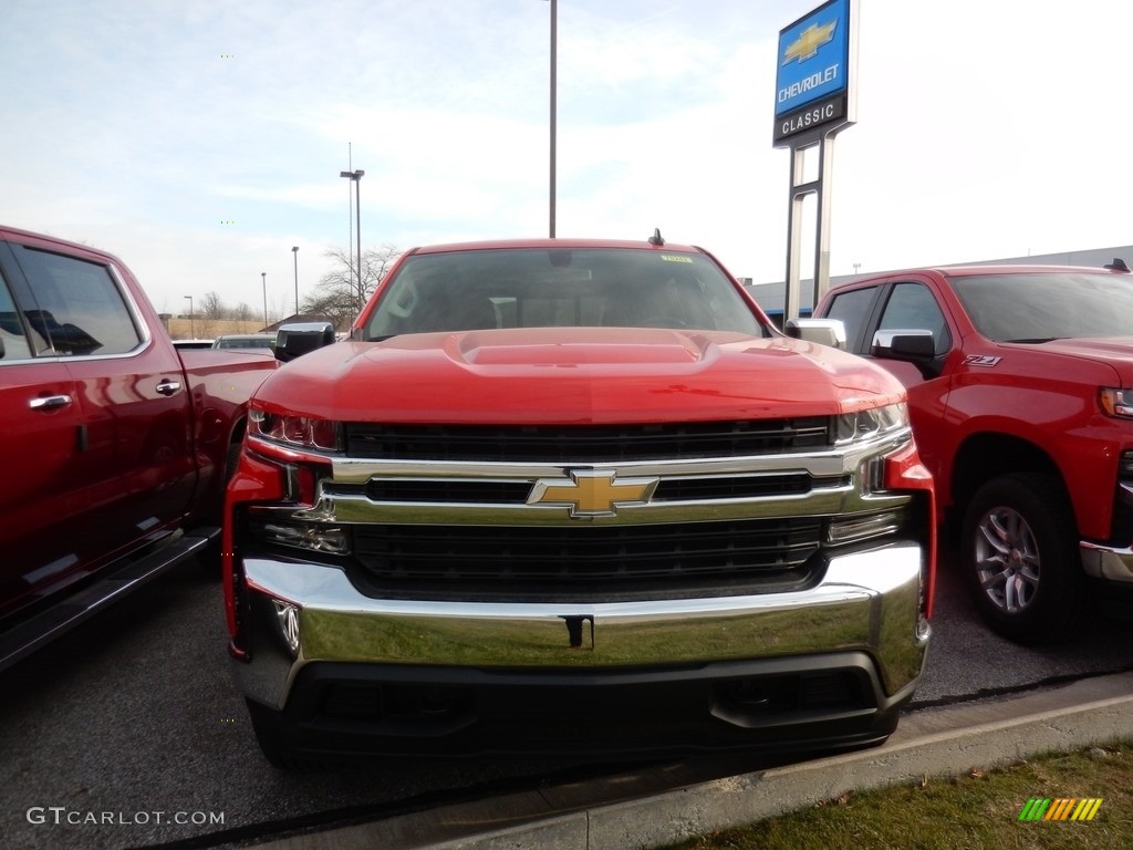 2021 Silverado 1500 LT Crew Cab 4x4 - Red Hot / Jet Black photo #2