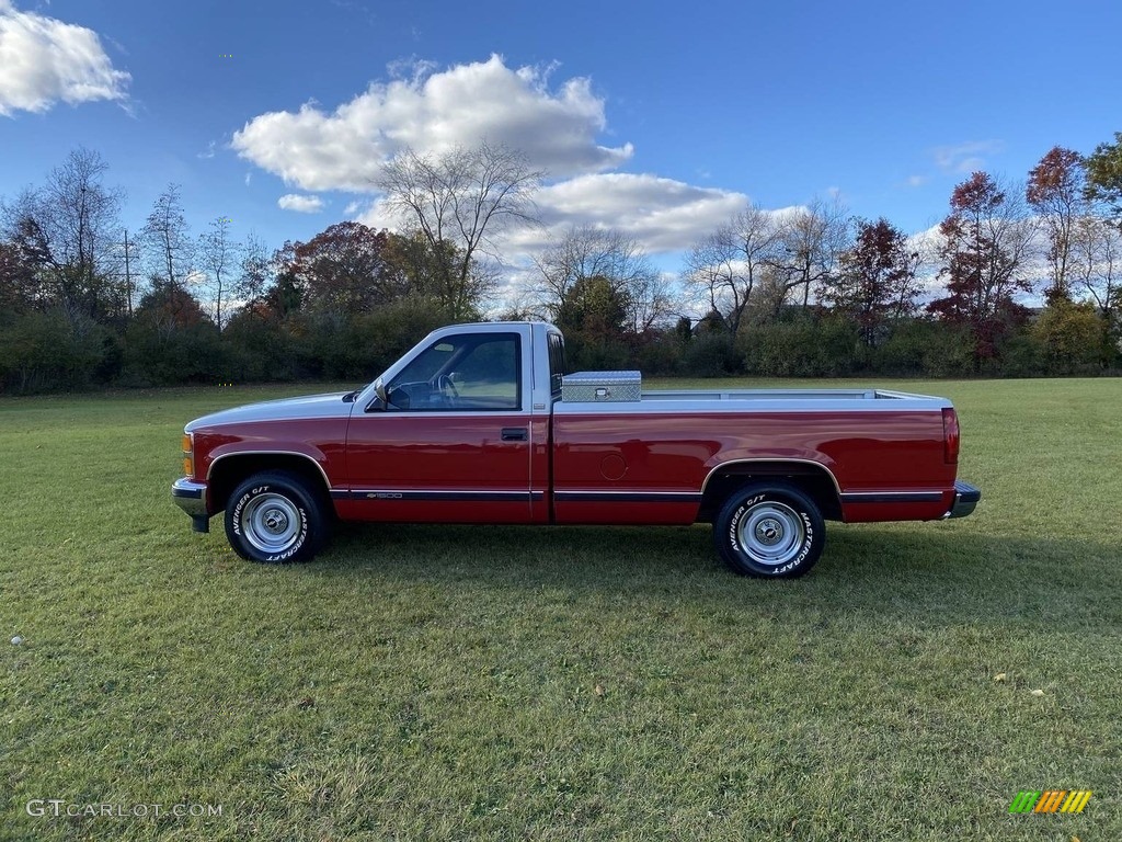 Flame Red 1989 Chevrolet C/K C1500 Silverado Regular Cab Exterior Photo #140797838