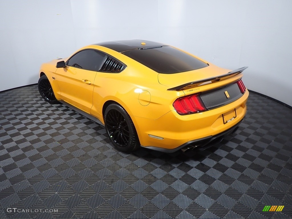 2019 Mustang GT Premium Fastback - Orange Fury / Ebony photo #13