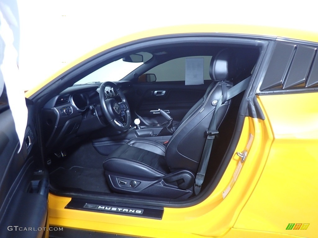 2019 Mustang GT Premium Fastback - Orange Fury / Ebony photo #24