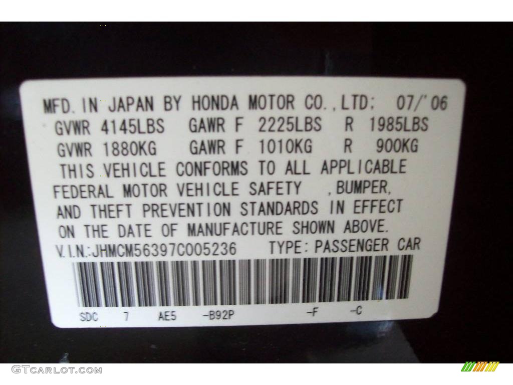 2007 Accord SE Sedan - Nighthawk Black Pearl / Ivory photo #24