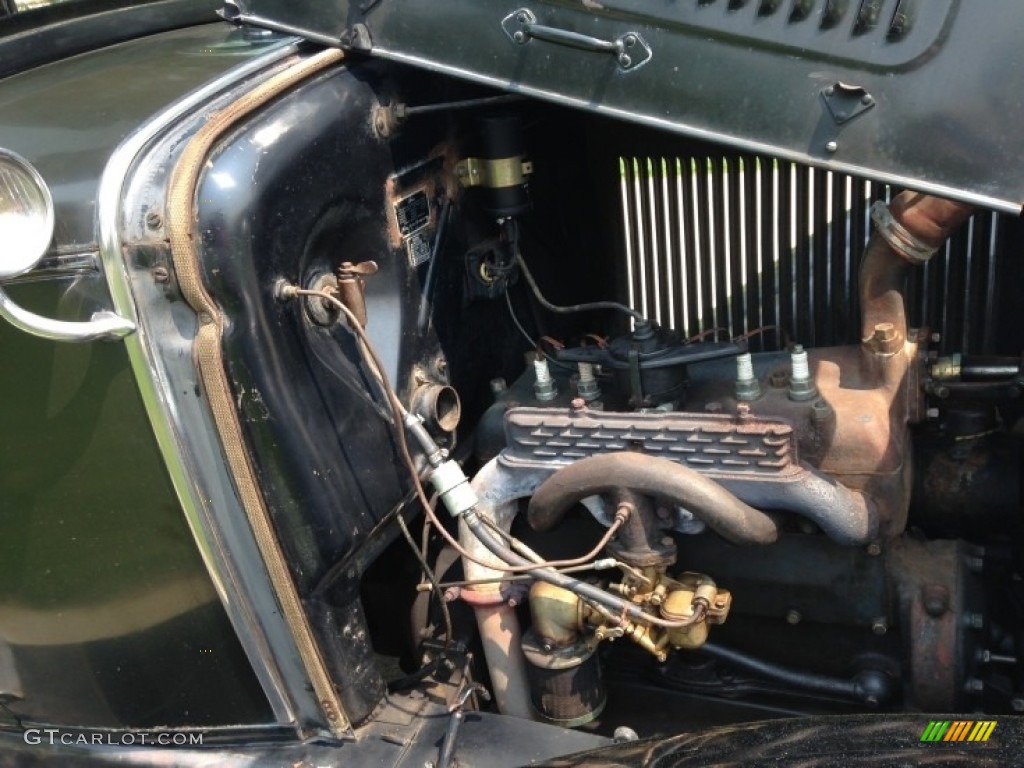 1931 Ford Model A Deluxe 5 Window Coupe Engine Photos