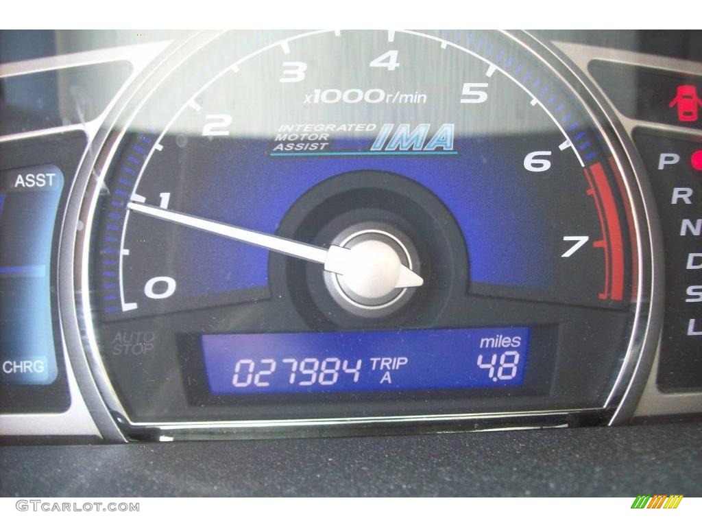 2008 Civic Hybrid Sedan - Magnetic Pearl / Blue photo #4