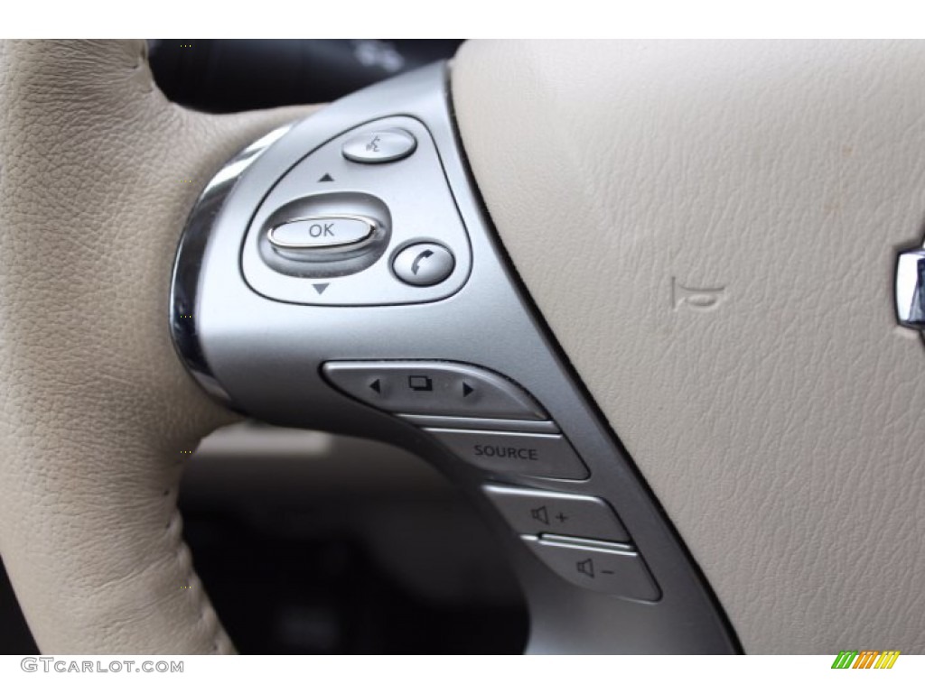 2018 Nissan Murano Platinum Cashmere Steering Wheel Photo #140799389
