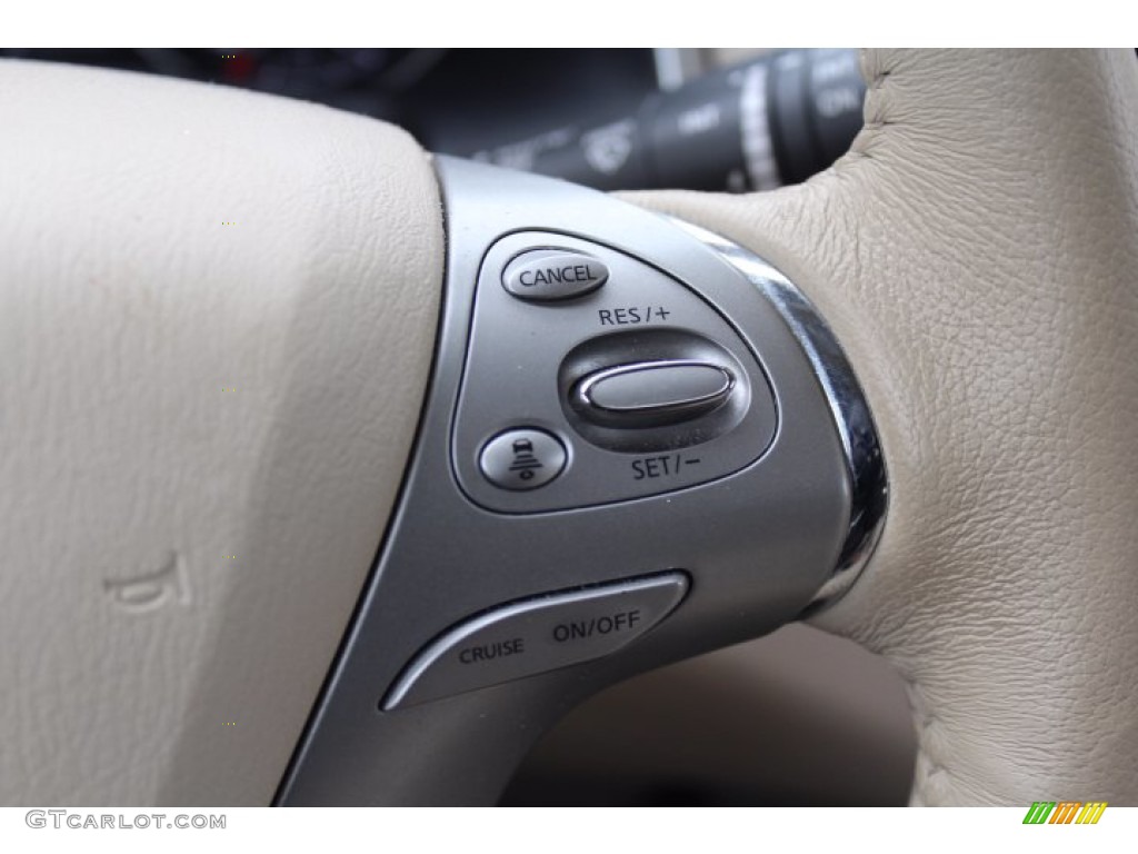 2018 Nissan Murano Platinum Cashmere Steering Wheel Photo #140799404