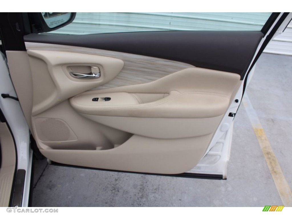 2018 Nissan Murano Platinum Cashmere Door Panel Photo #140799656