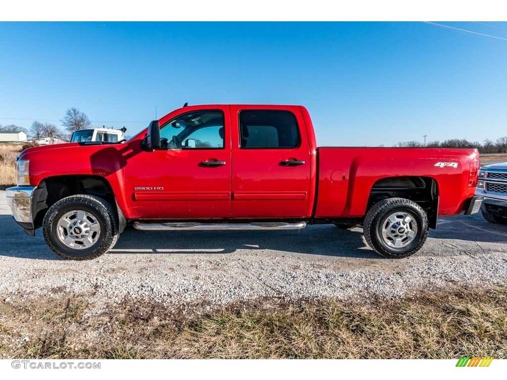2013 Silverado 2500HD LT Crew Cab 4x4 - Victory Red / Ebony photo #7