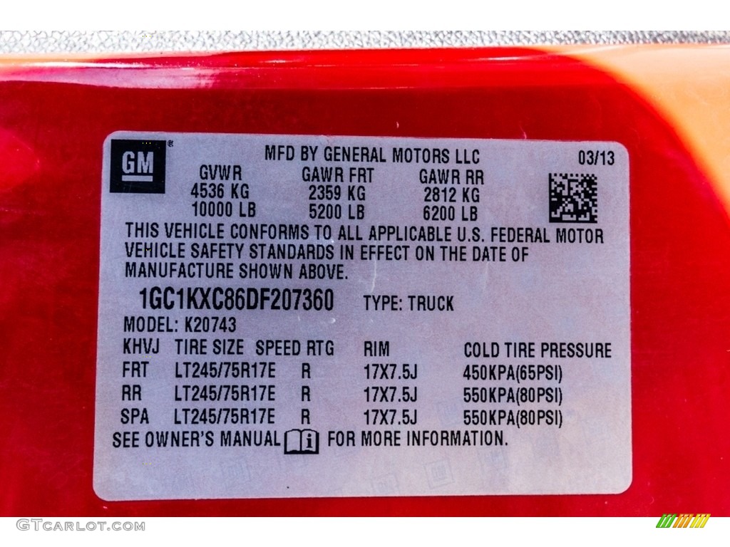 2013 Silverado 2500HD LT Crew Cab 4x4 - Victory Red / Ebony photo #40