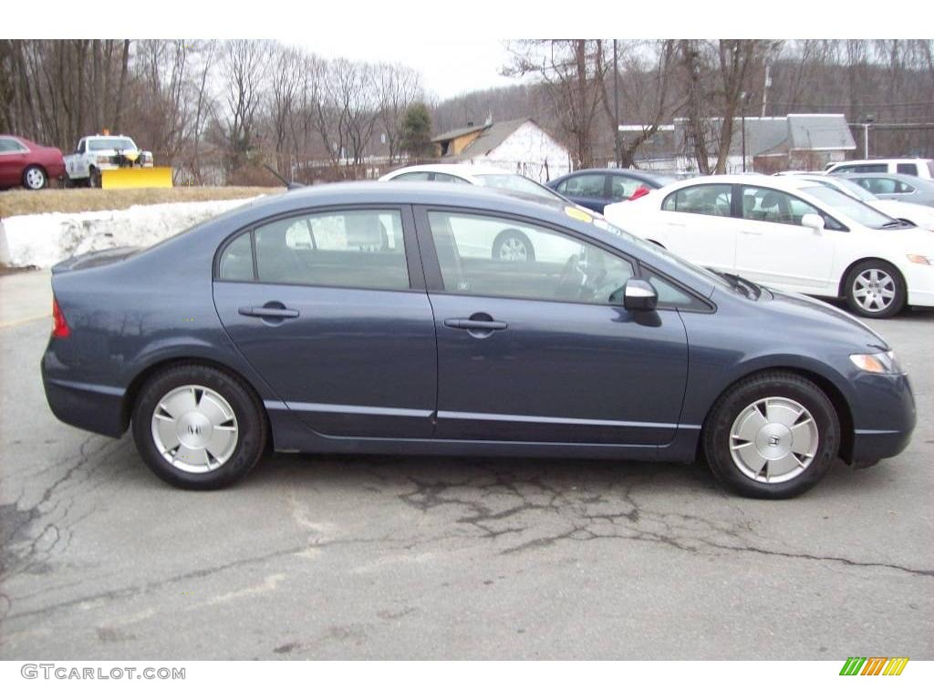 2008 Civic Hybrid Sedan - Magnetic Pearl / Blue photo #20