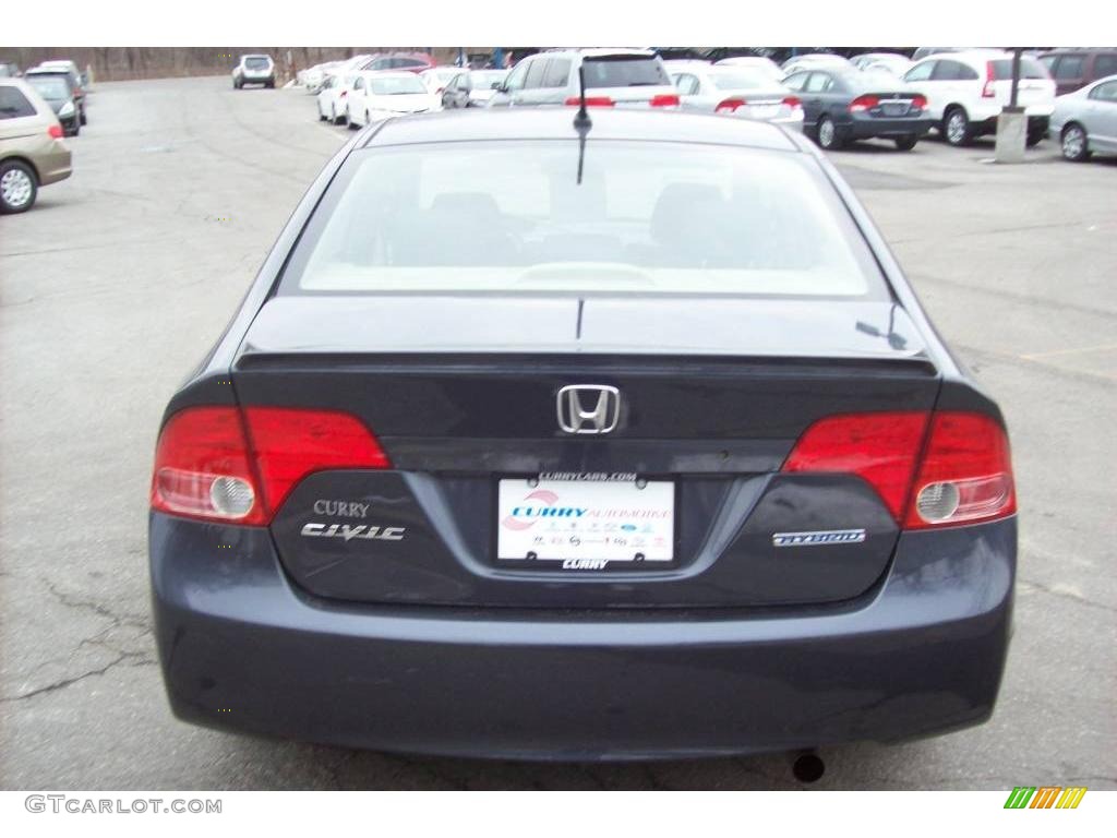 2008 Civic Hybrid Sedan - Magnetic Pearl / Blue photo #23