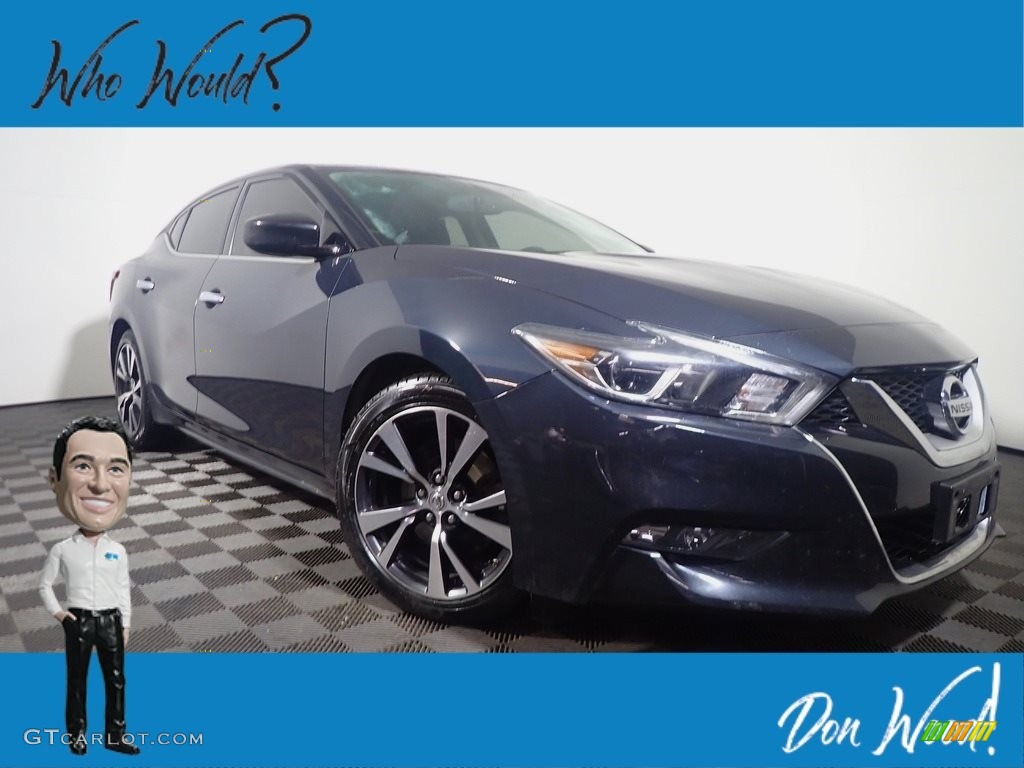 2017 Maxima S - Storm Blue / Charcoal photo #1