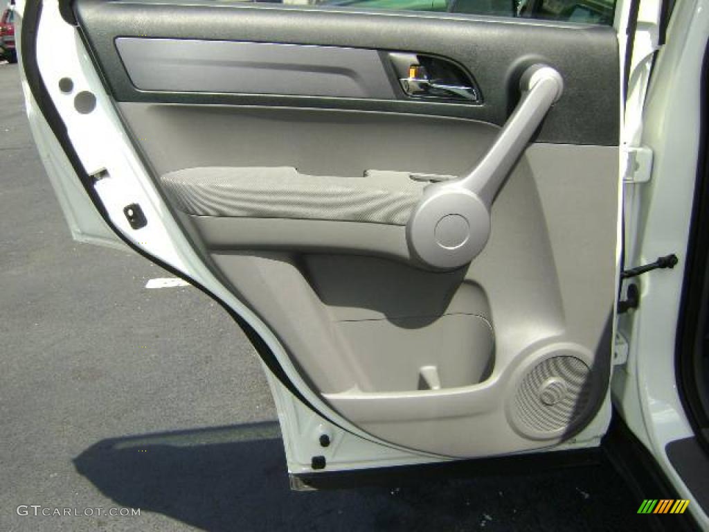 2007 CR-V LX 4WD - Taffeta White / Gray photo #11