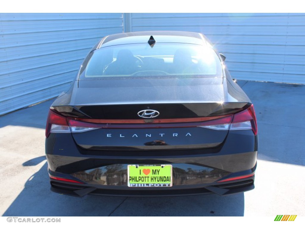 2021 Elantra SEL - Phantom Black / Black photo #7