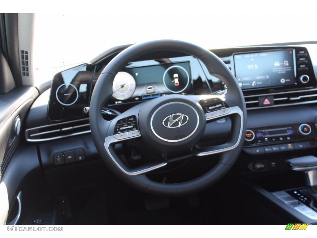 2021 Elantra SEL - Phantom Black / Black photo #22