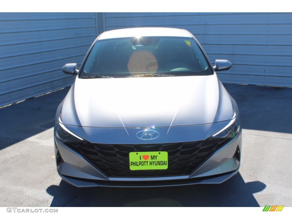 2021 Elantra SEL - Shimmering Silver Pearl / Black photo #3