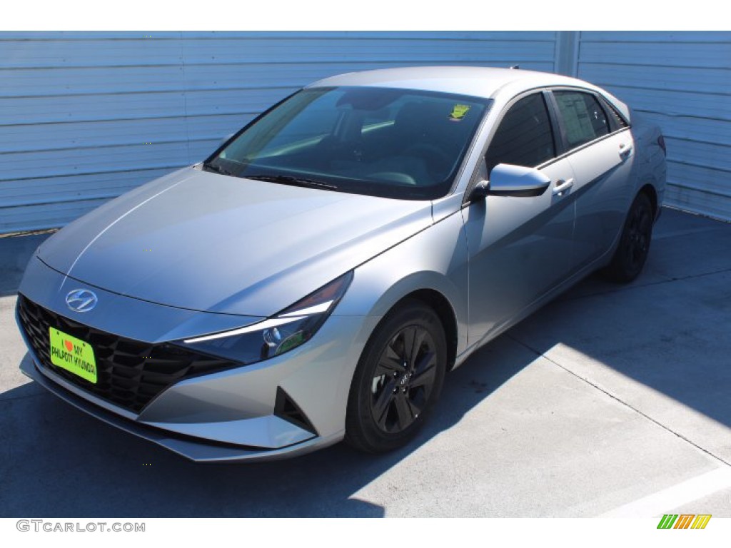 2021 Elantra SEL - Shimmering Silver Pearl / Black photo #4
