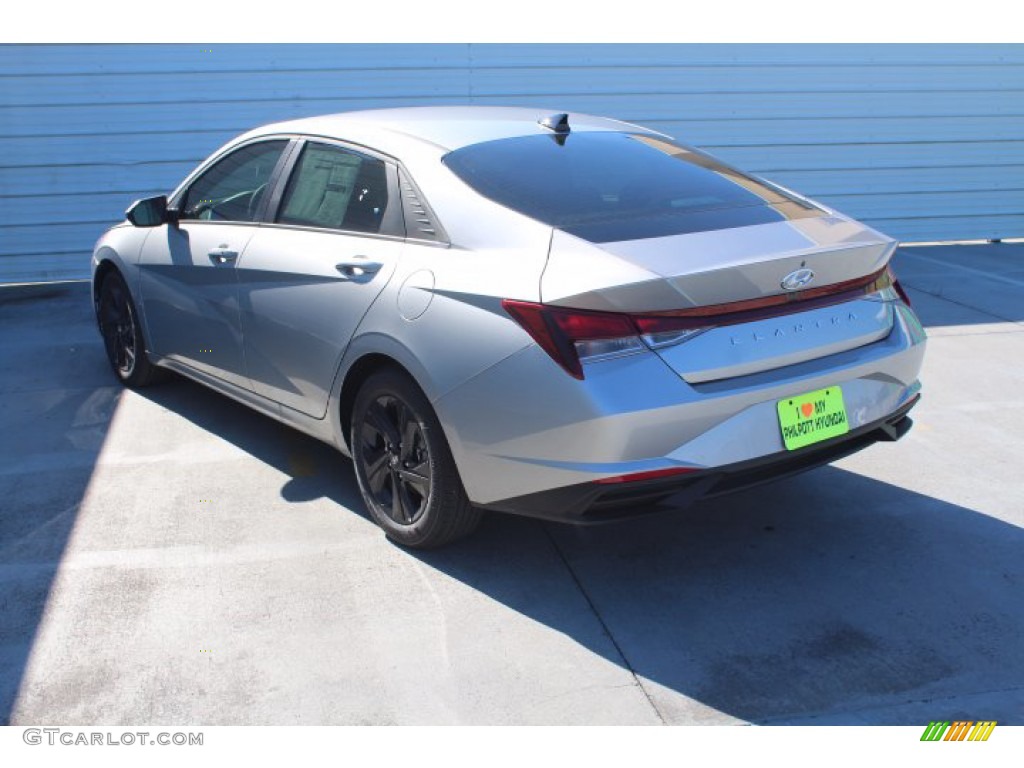 2021 Elantra SEL - Shimmering Silver Pearl / Black photo #6