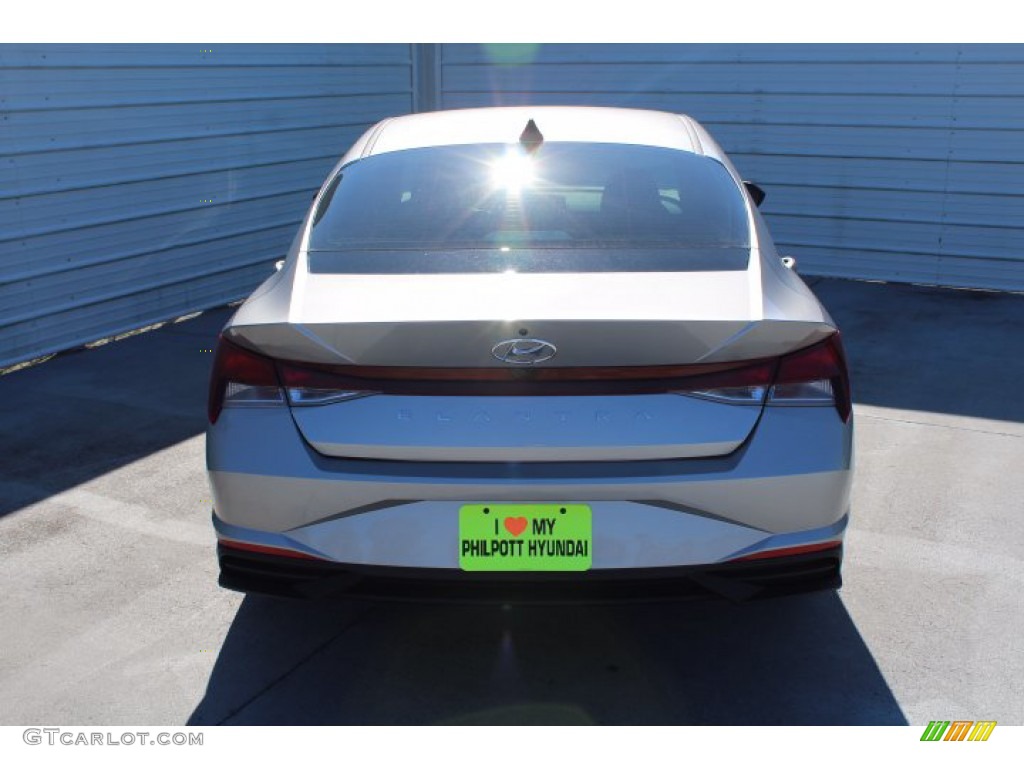 2021 Elantra SEL - Shimmering Silver Pearl / Black photo #7