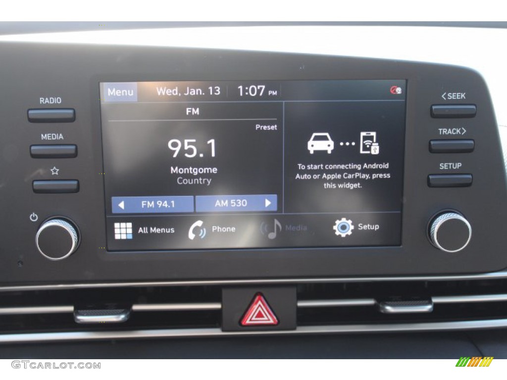 2021 Elantra SEL - Shimmering Silver Pearl / Black photo #15